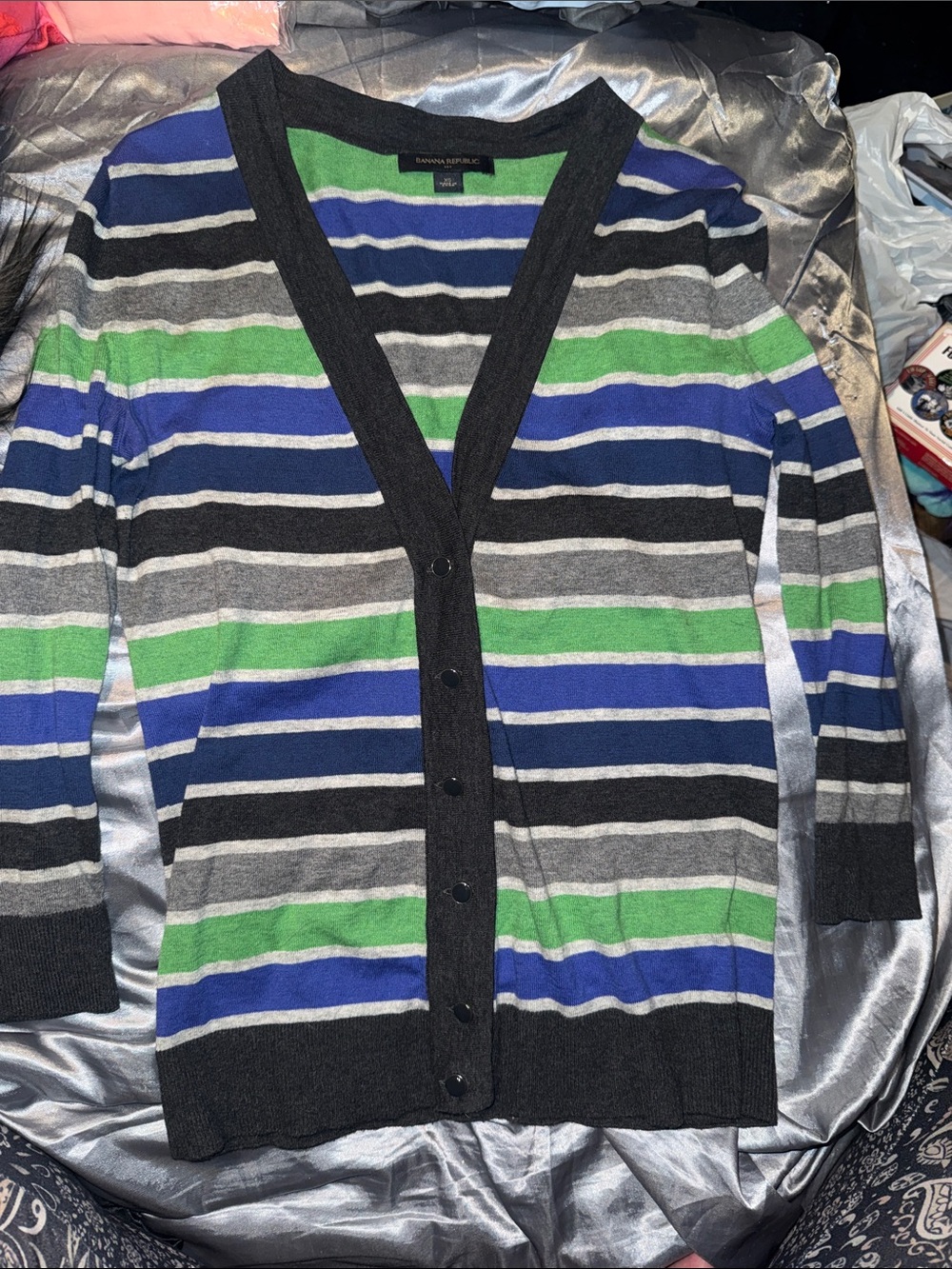Banana Republic Striped V-Neck Sweater!!!